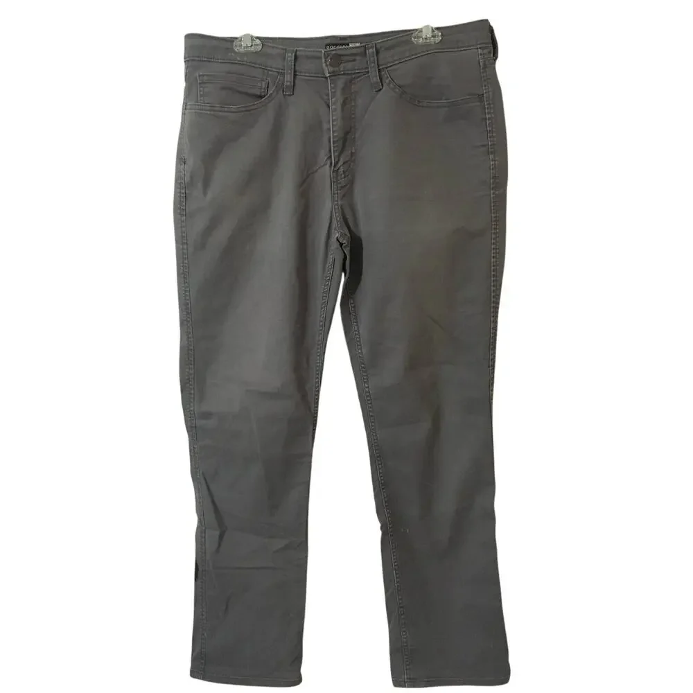 Dockers Gray 60% Cotton 37% Polyester 3% Elastane Straight Fit 34X32